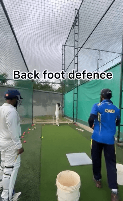 Back Foot Practice Session